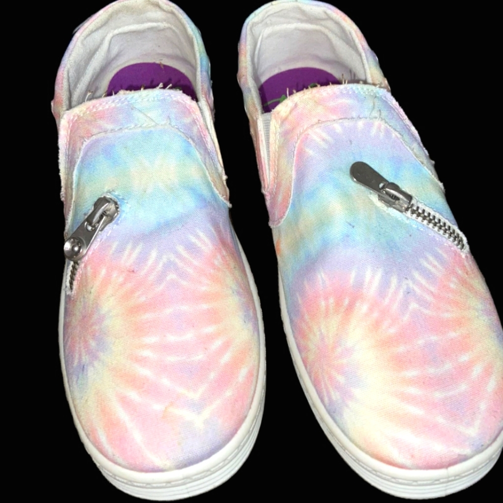 NEW Blowfish Pastel Tie Dye Moccasins